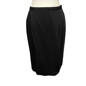 Vintage Pendleton Petite Black‎ Pencil Skirt Womens Size 10 Academia High Waist
